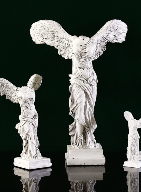 欧式胜利女神人物像雕塑树脂工艺品家居装饰摆件样板房书房摆件