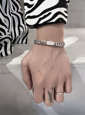 太钢不掉色八面磨通用镜面项链