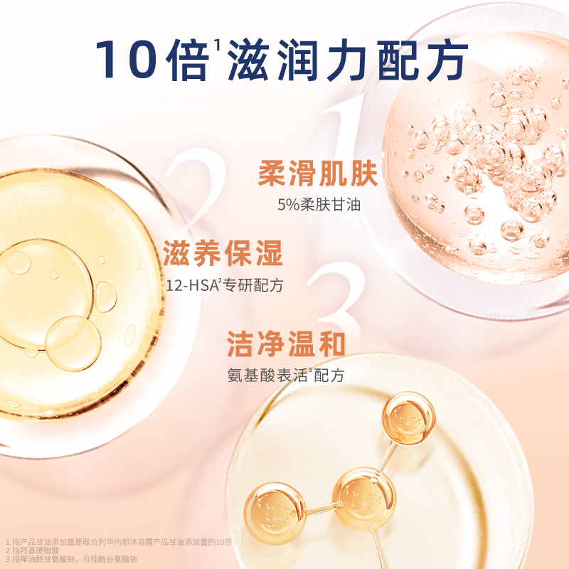 多芬泡泡沐浴露烟酰胺白桃果香樱花云朵泡沫慕斯滋润保湿深层营润