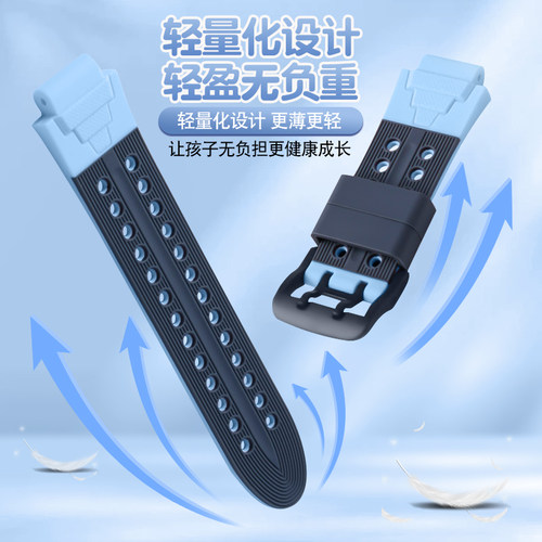 适用小天才Z6A/Z6S/Z6D表带电话手表表带儿童软硅胶替换腕带W2131AC钢化膜保护套充电线学生手表链螺丝杆配件 - 图2
