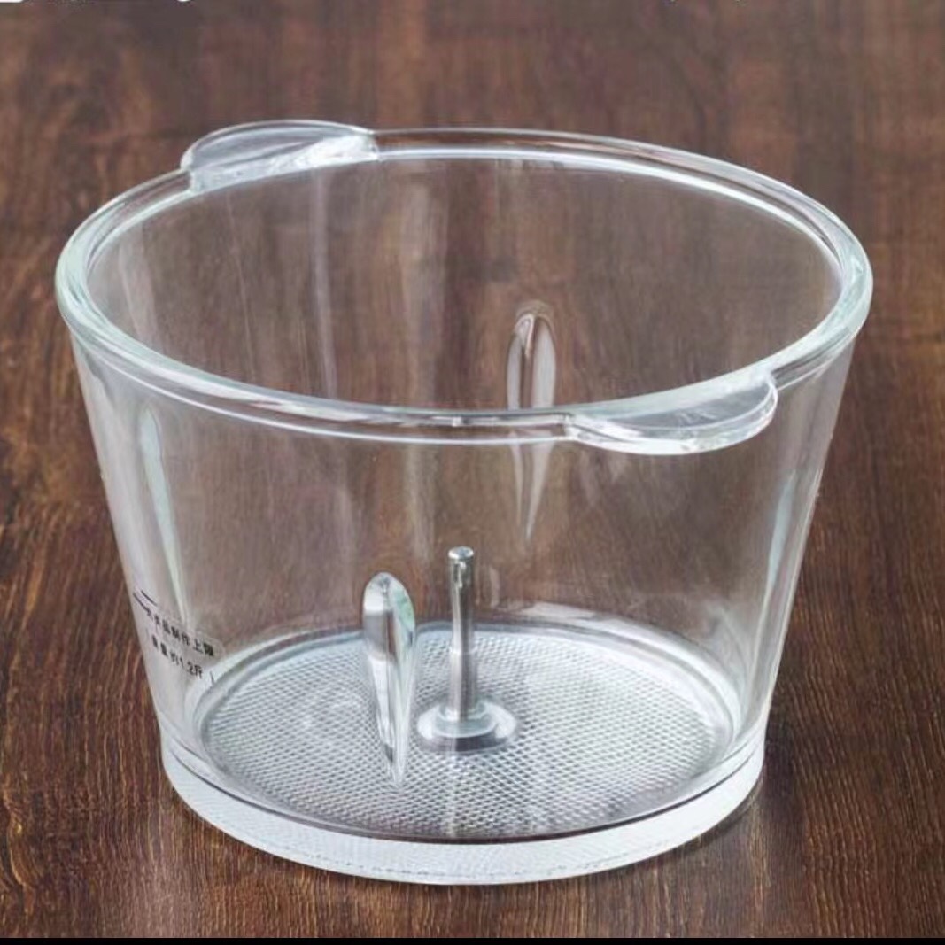 惠尔普斯绞肉机配件玻璃碗不锈钢碗玻璃钢搅拌杯搅拌杯子桶容器皿 - 图1