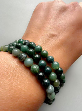 男女水草玛瑙三圈手串四圈手链