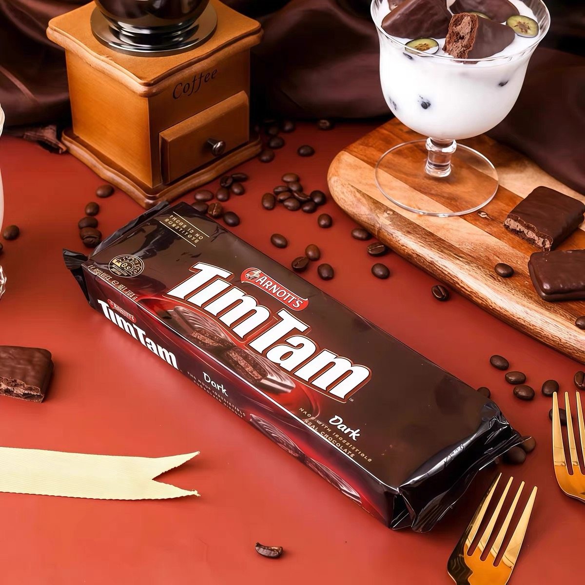 临期澳大利亚进口雅乐思TimTam巧克力夹心饼干200g办公室休闲零食,淘宝优惠券,粉丝福利购,淘宝优惠卷