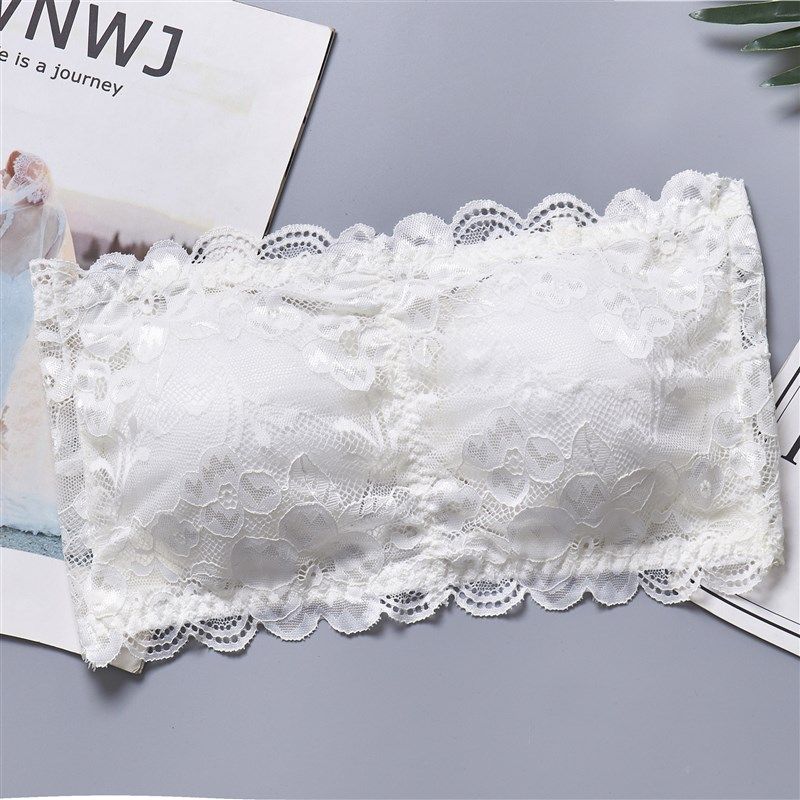 无肩带抹胸加大码三排扣一字围性感蕾丝防走光裹胸打底背心内衣女,淘宝优惠券,粉丝福利购,淘宝优惠卷