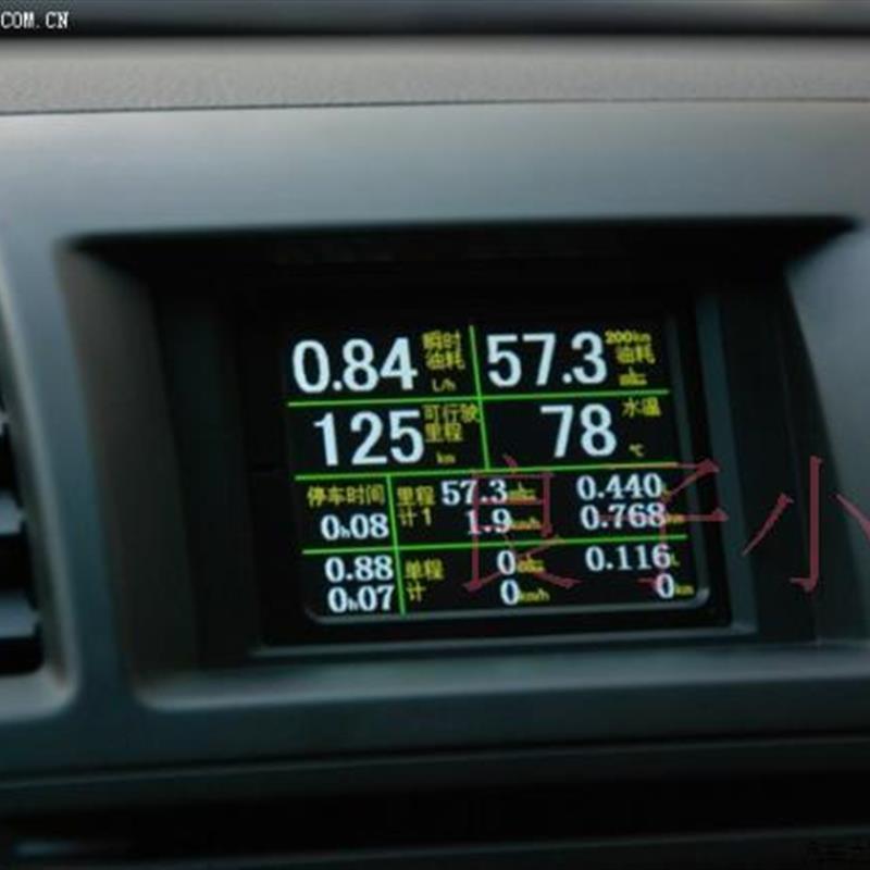 09-14汉兰达改装行车电脑 OBD无损 油耗仪 自动油量续航 升级屏幕 - 图0