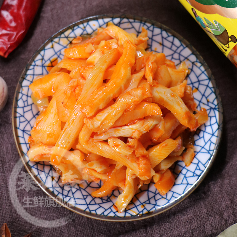 菜花香野竹笋210g瓶装 开味超下饭拌面饭扫光香辣酱腌泡菜小咸菜