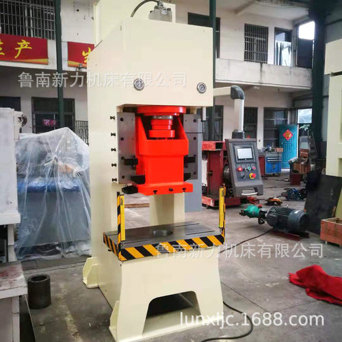 液压冲床全自动落料冲孔成型压力机油压机80T液压数控C型伺服 - 图0