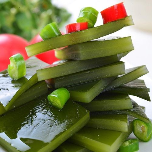 海带根新鲜5斤盐渍海带片厚炖排骨火锅凉拌中短头荣成嫩海带头 - 图0