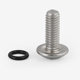 Stainless steel large flat round head cross waterproof screw