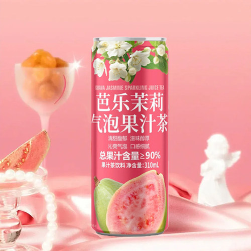 山姆会员超市代购 DRINKSBA芭乐茉莉气泡果汁茶310ml*15清甜馥郁 - 图2