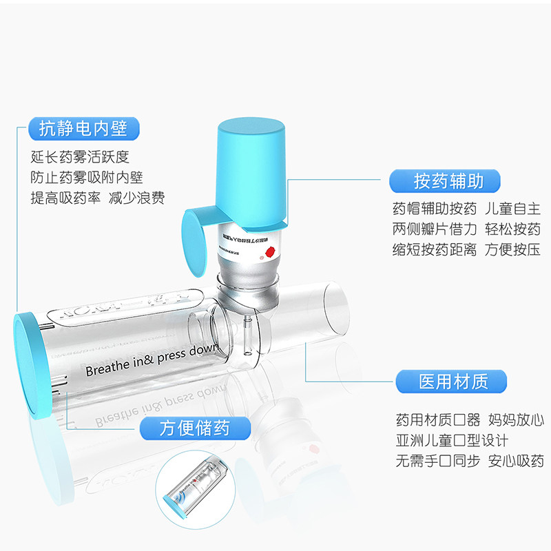 科卡儿童口吸式气雾哮喘喷雾储雾罐 科卡医疗器械雾化器