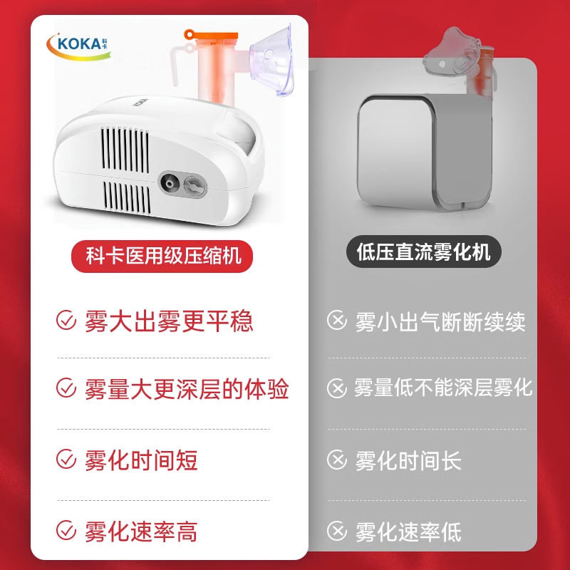 科卡雾化机家用儿童成人医用雾化器 科卡医疗器械雾化器
