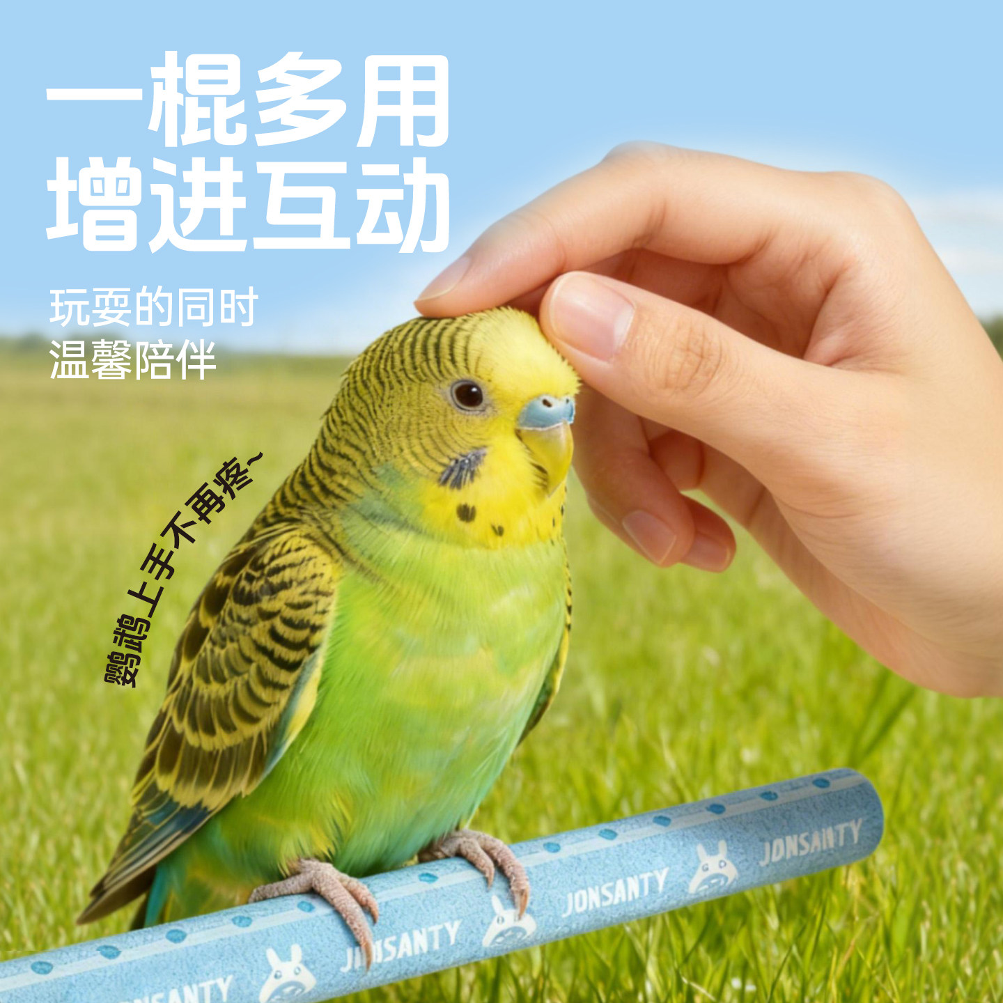 宠尚天鹦鹉站杆磨爪棒鸟站架解闷玩具虎皮笼内装饰啃咬攀爬解闷,淘宝优惠券,粉丝福利购,淘宝优惠卷