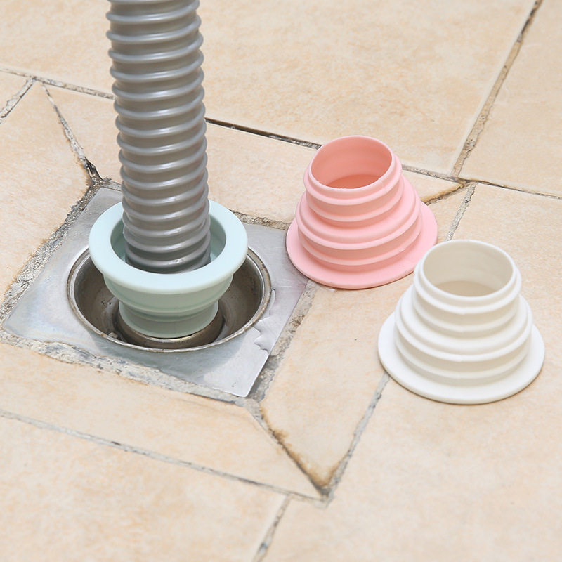 厨房下水道防臭盖硅胶密封圈洗衣机排水口接头排水管道地漏密封塞