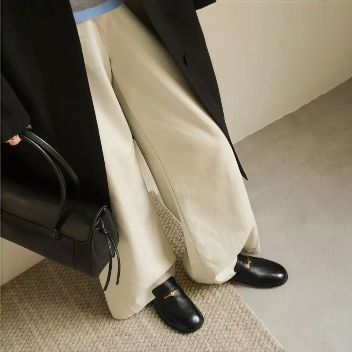 小角鹿超软羊皮乐福鞋女2026春季一脚蹬英伦风小皮鞋平底浅口单鞋,淘宝优惠券,粉丝福利购,淘宝优惠卷