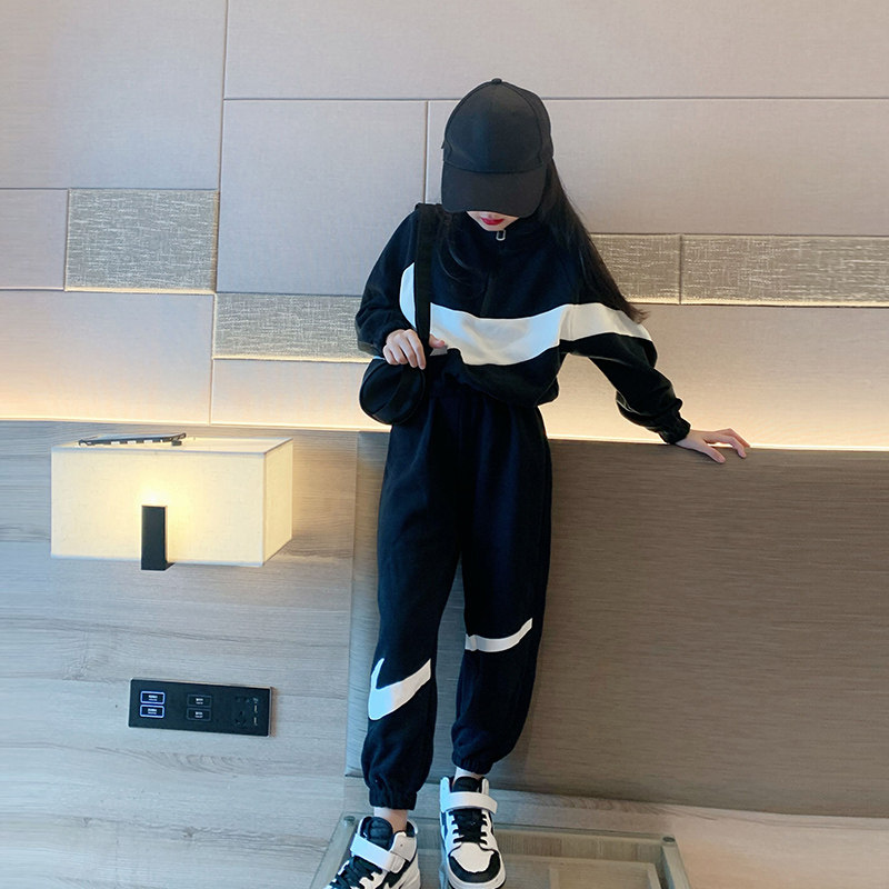 女童装春装2022新款洋气大童春秋款 子瑞巴巴套装