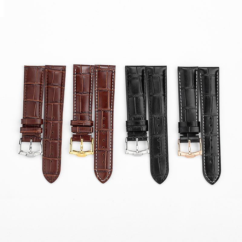 天王原装正品男女针扣头层牛皮表带 巨亨手表配件