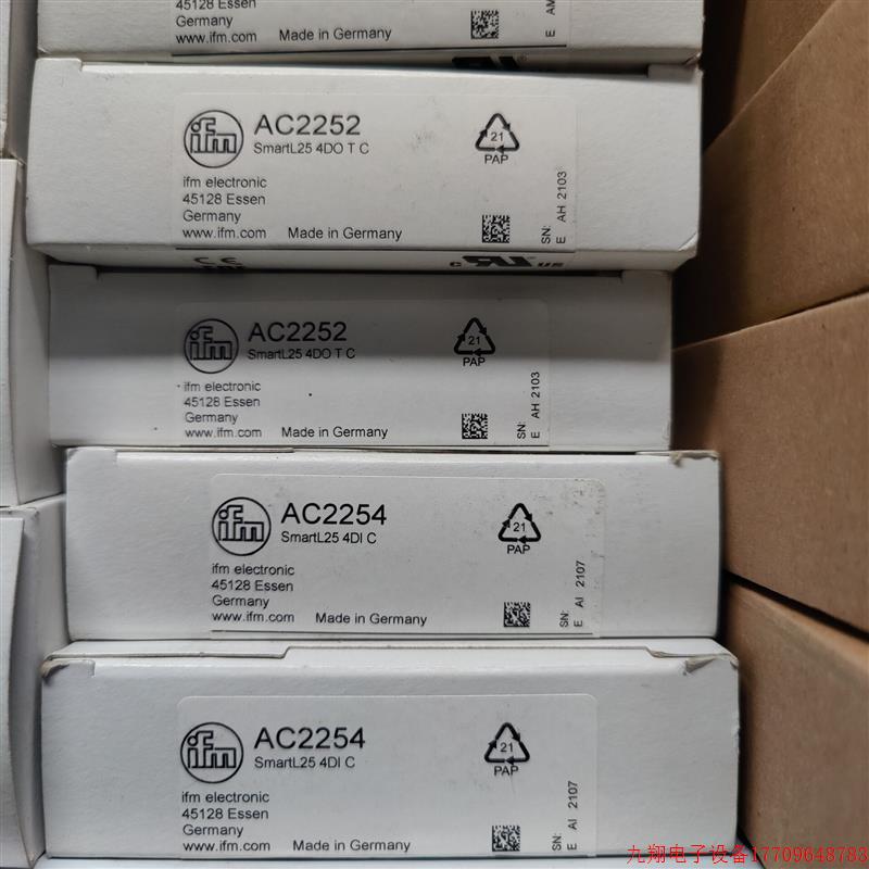 拍前询价:IFM AC2254 AC2257 AC5210 AC5228 全新原装正品易福门 - 图2