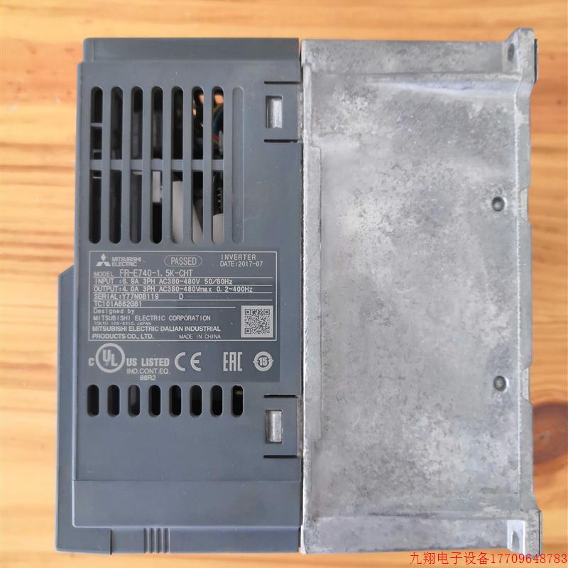 拍前询价:三菱变频器FR-E740-1.5K-CHT三相输入1.5KW二手包好提 - 图1