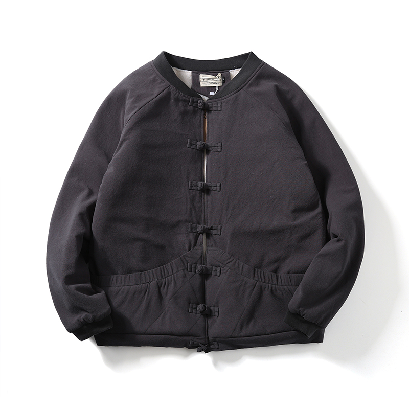 冬装中国风男加绒复古盘扣宽松汉服 腓尼基民族服装