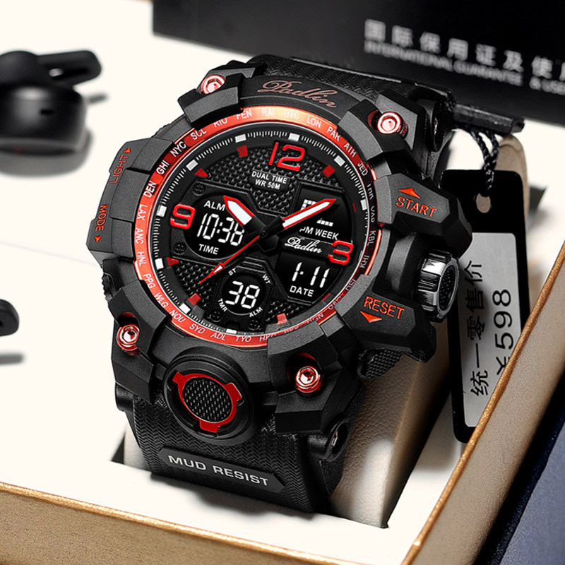 2020新款多功能电子男学生潮流男表 派得霖国产腕表