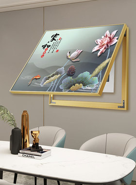 新款大气山水风景电表箱装饰画
