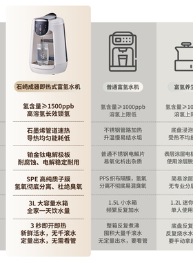 即热富氢热水饮水机石墨烯即热3L