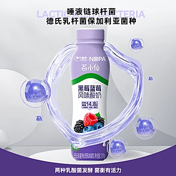 【蒙牛X莓小仙】黑莓蓝莓风味酸奶218g*10瓶[53元优惠券]-寻折猪