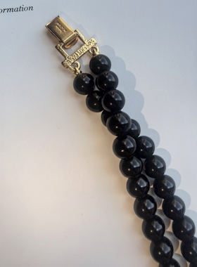 Vintage复古首饰monet/napier亚克力中古项链