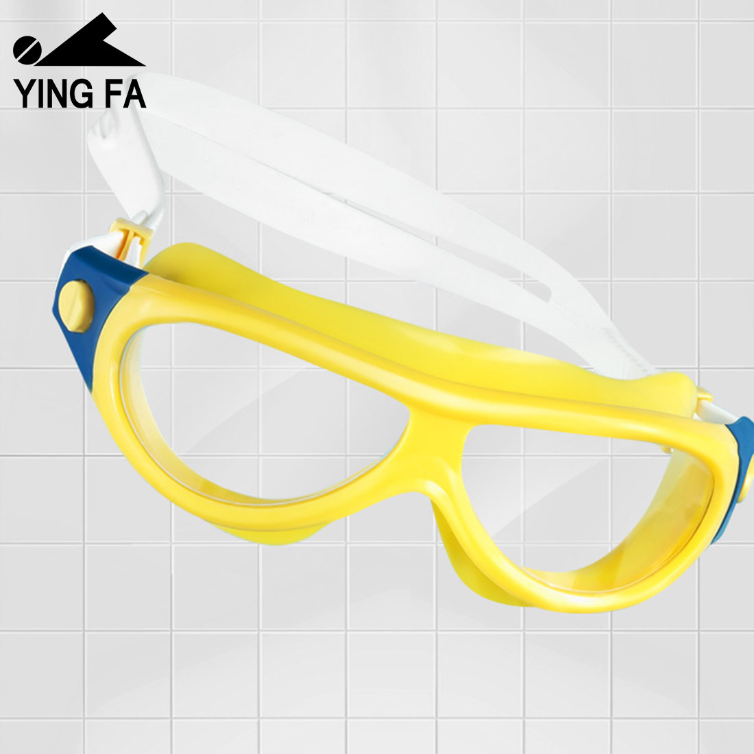 英发儿童大框泳镜高清男孩游泳眼镜 英发煜钒泳镜