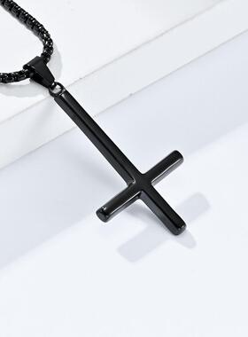 倒逆十字架我在惊悚游戏里封神白柳周边钛钢吊坠项链不掉色配饰