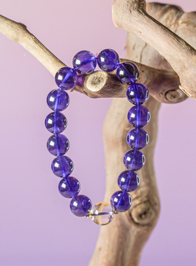 乌拉圭手串天然紫水晶手链