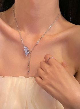 方糖项链女轻奢小众设计感气质精致锁骨链饰品礼物