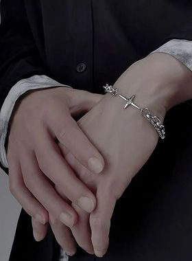 星芒手链潮流复古ins小众设计感男女饰品男生冷淡风嘻哈时尚手链