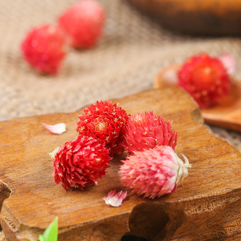 红巧梅桃花甜菊叶洛神花玫瑰茄千日红干花红乃巧梅红枣花茶梅花茶-图2