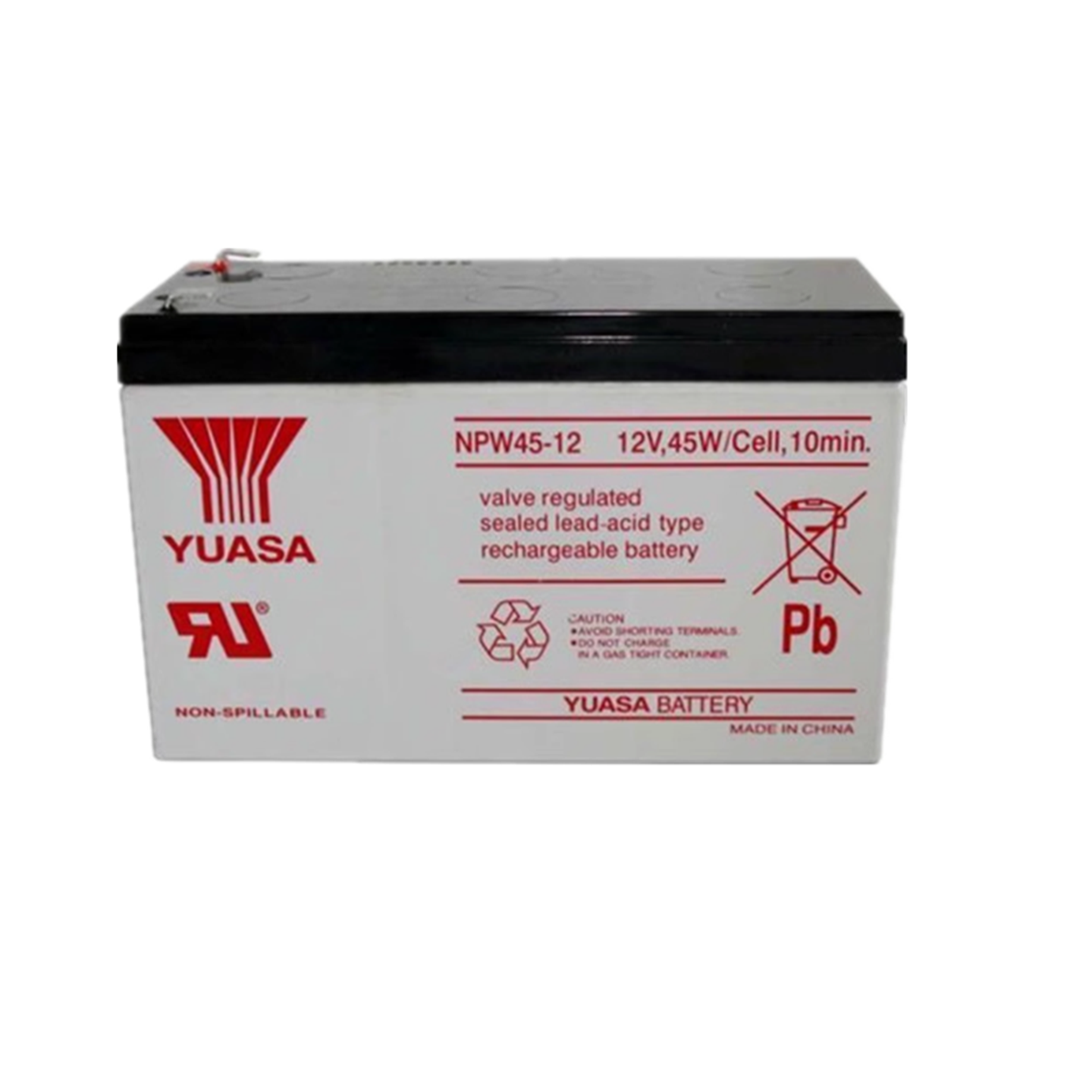 汤浅蓄电池NPW45-12 12V45W消防应急EPS医疗主机UPS免维护直流屏 - 图0