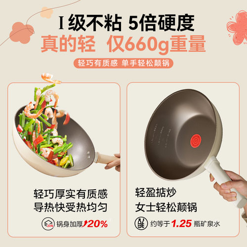 苏泊尔不粘锅小炒锅家用一人食煮面电磁炉专用宝宝辅食小锅炒菜锅 - 图1