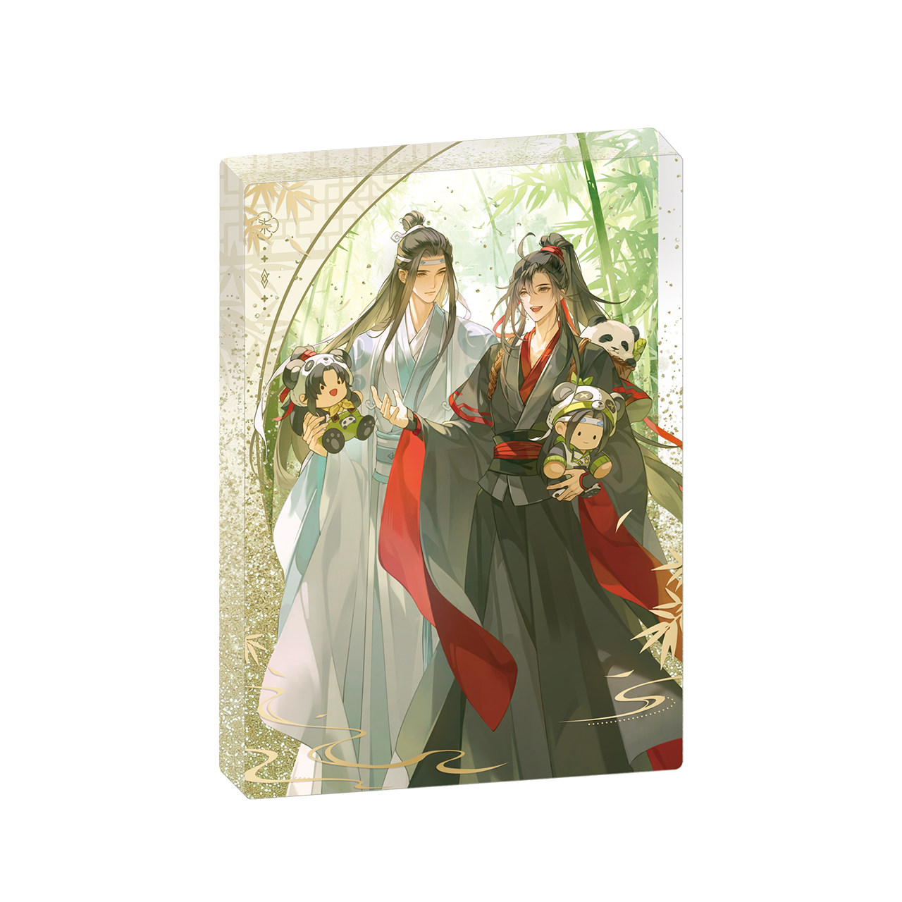 南漫社正版 魔道祖师动画周边 竹影森灵系列魏无羡蓝忘机徽章立牌,淘宝优惠券,粉丝福利购,淘宝优惠卷