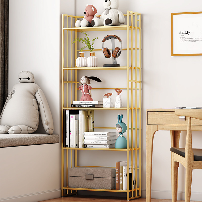 铁艺书架落地儿童家用多层图书架子 云仲森家具书架