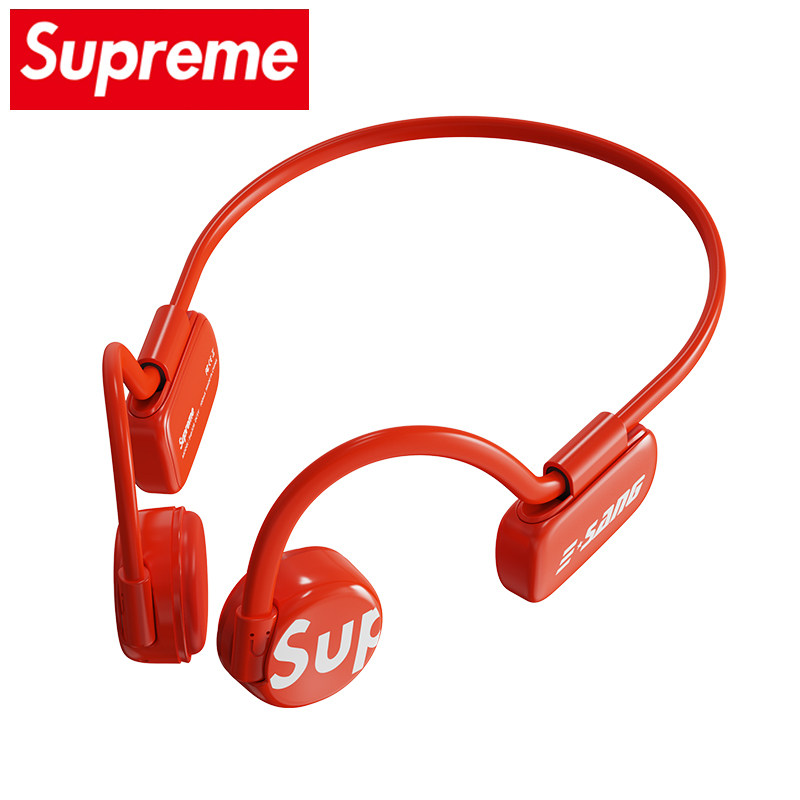潮牌supreme骨传导原装正品不耳机 骨传感蓝牙耳机