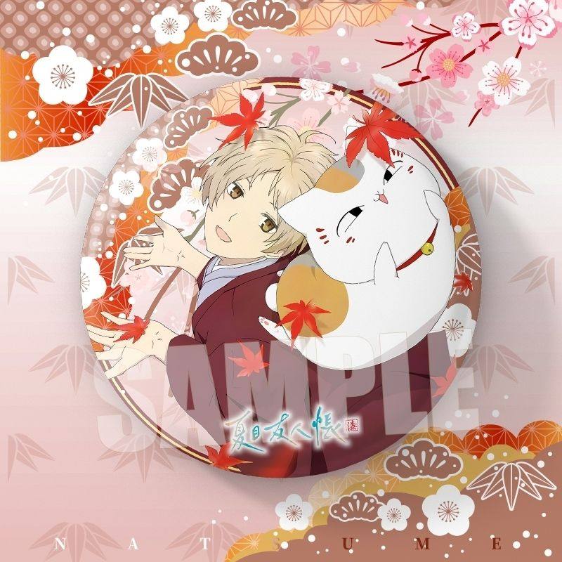 夏目友人帐动漫谷子夏目猫咪老师周边双闪大徽章吧唧谷子痛包装饰,淘宝优惠券,粉丝福利购,淘宝优惠卷