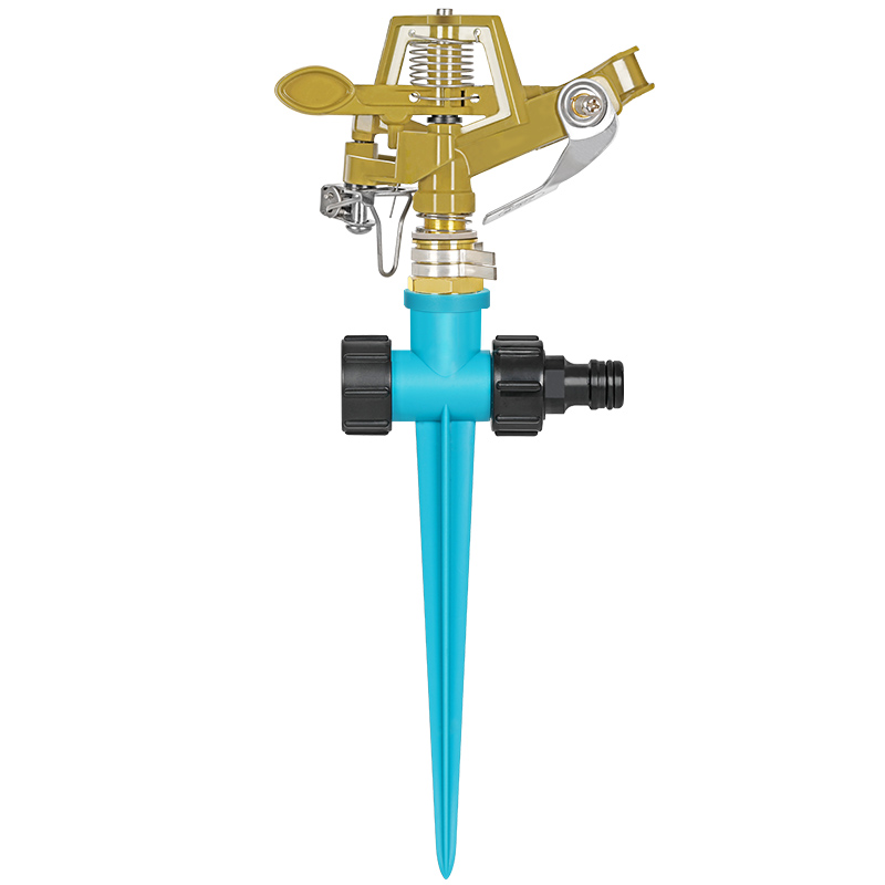 园艺绿化地插式洒水器灌溉农用自动旋转360度草坪喷灌喷水器喷头-图0