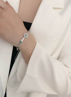 禹希钛钢不掉色手链女小众设计感