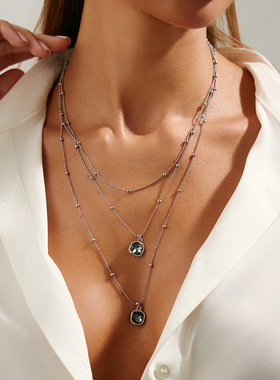 欧美跨境嘻哈ins风亚克力方钻吊