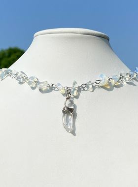 欧美跨境饰品甜美简约水晶柱小众