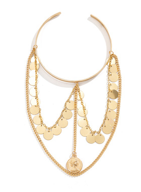 欧美跨境饰品开口金属链条手链复