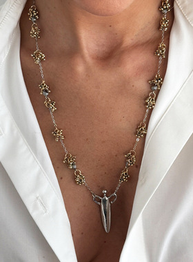 欧美跨境创意水滴吊坠长项链时尚