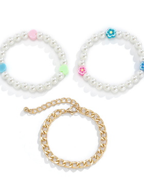 欧美跨境饰品时尚彩色随机雏菊心