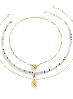 欧美跨境饰品简约金属头像浮雕多