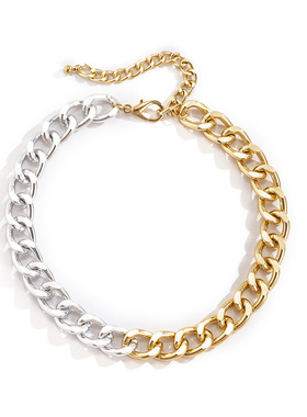 欧美跨境饰品嘻哈潮流混色细链条